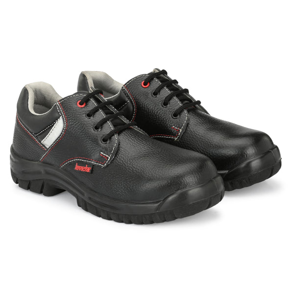 Kavacha Genuine Leather Safety Shoe Gravity with Memory Foam (Sale@349)
