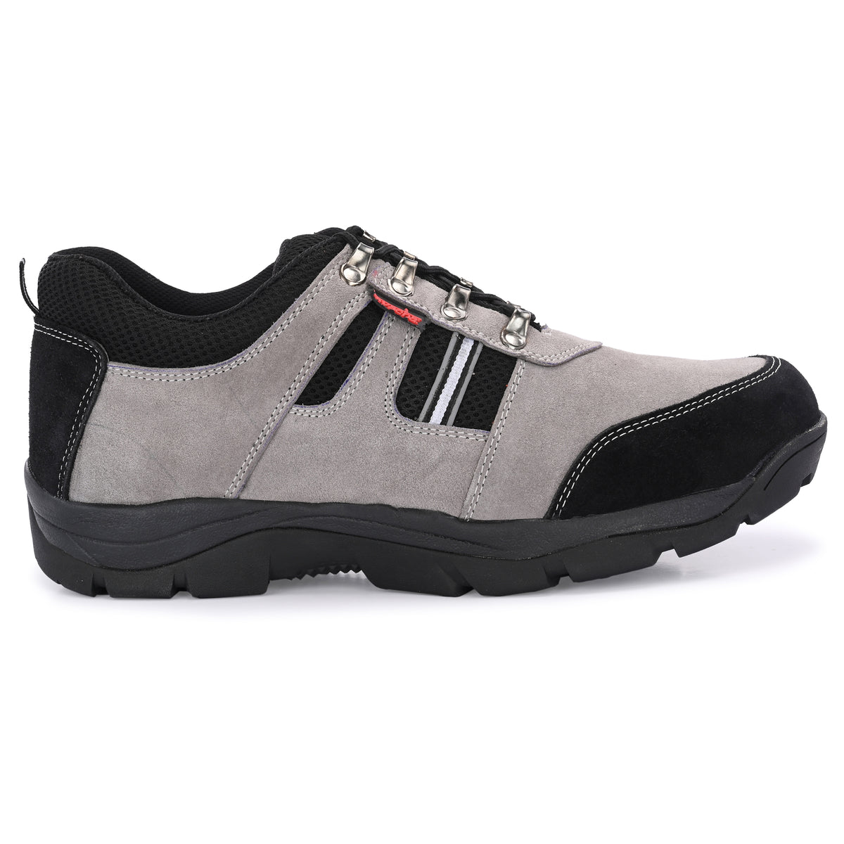 Qwp R 502 Kavacha Suede Leather Steel Toe Safety Shoe R 502 Grey Rubber Sole (Pl ...