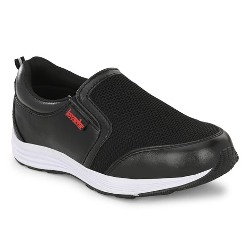 Kavacha Pure Leather Mesh Steel Toe Women's/ Ladies Safety Shoe S127 (Black)