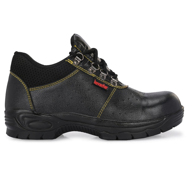 Kavacha Steel Toe Safety Shoe s137 with Pure Leather Upper and Airmix Sole