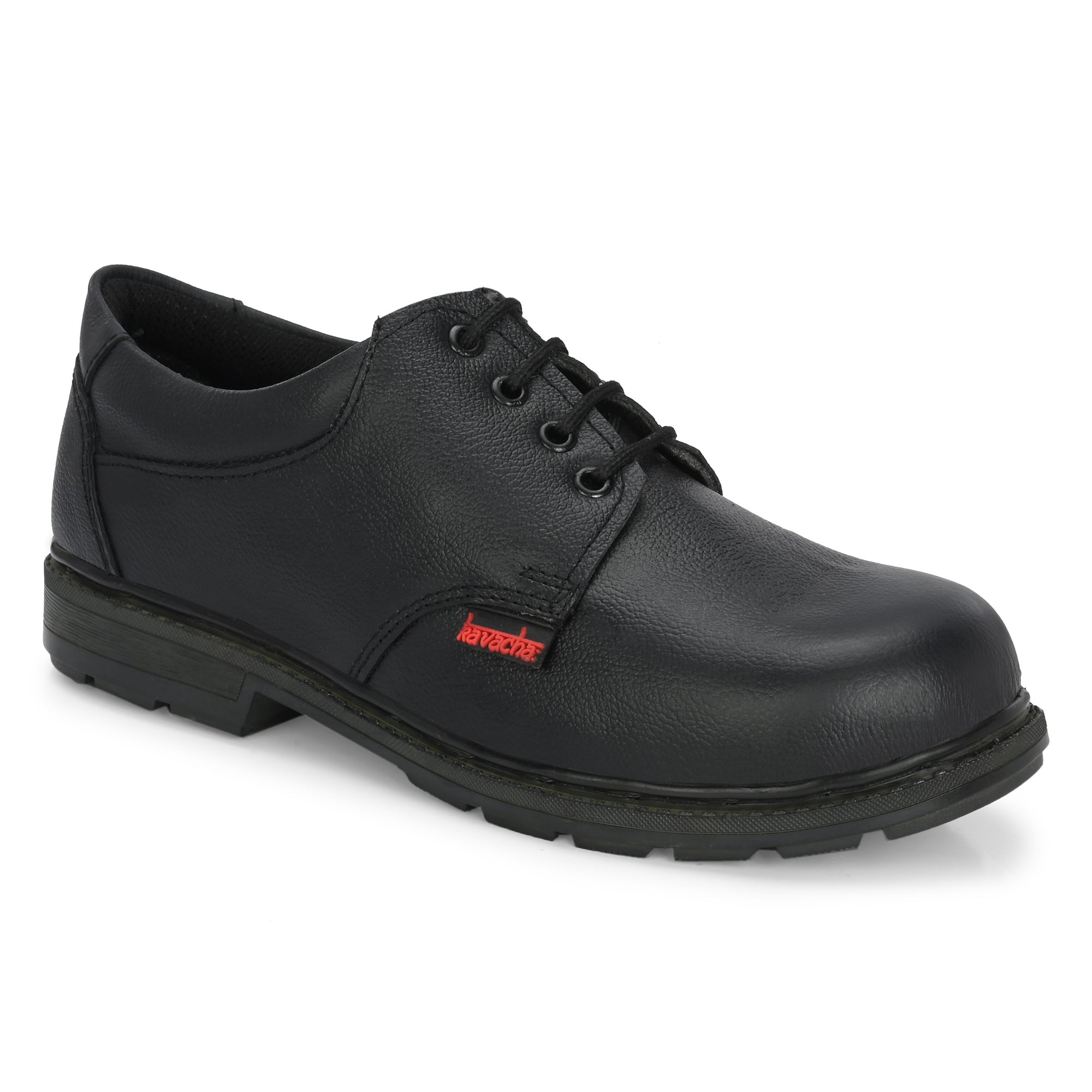 Kavacha S145 Pure Leather Steel Toe Safety Shoe For Men With PVC Sole