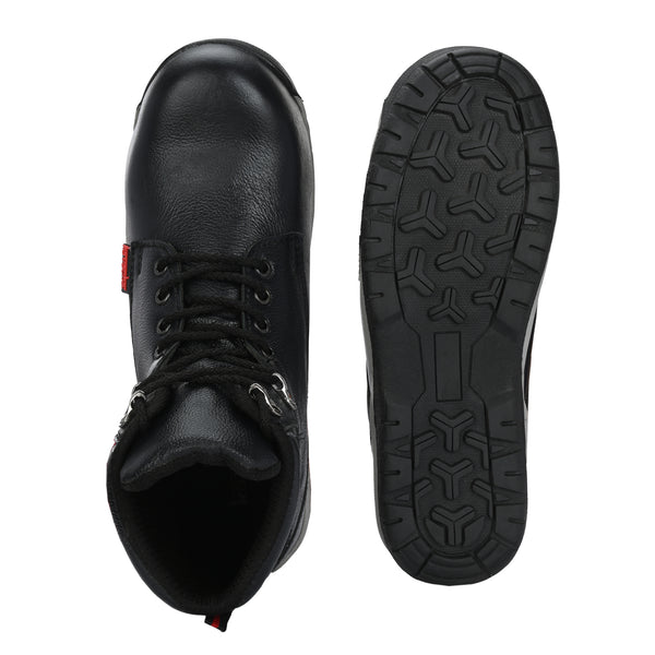 Kavacha Steel Toe Safety Shoe S219 with Pure Leather Upper and Foam Comfort & TPR Sole
