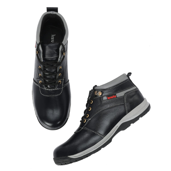 Kavacha Steel Toe Safety Shoe S248 with Pure Leather Upper and Foam Comfort & TPR Sole