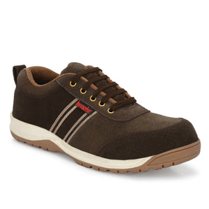 Kavacha Steel Toe Safety Shoe S206 with Suede Leather Upper and Foam Comfort & TPR Sole