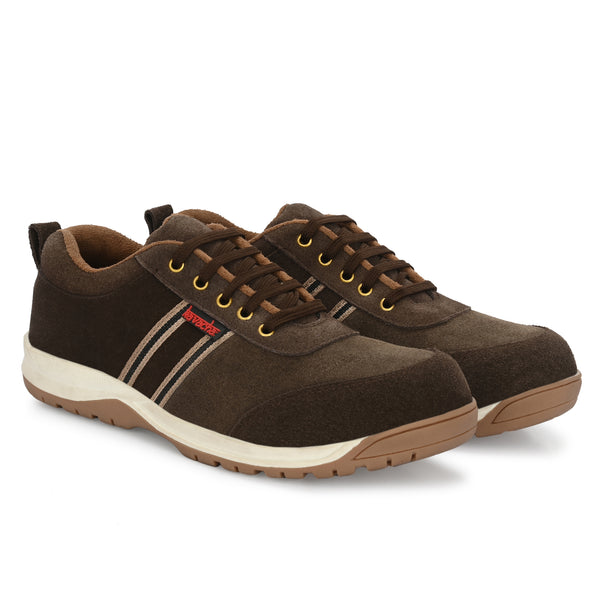 Kavacha Steel Toe Safety Shoe S206 with Suede Leather Upper and Foam Comfort & TPR Sole