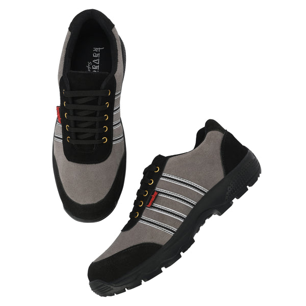 Kavacha Steel Toe Safety Shoe S275 with Suede Leather Upper and Foam Comfort & TPR Sole