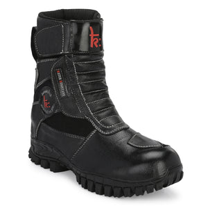 Kavacha Classic 8 inch Long Motorcycling Boot / Water Resistant / Rubber sole ( with Gear Shifter )