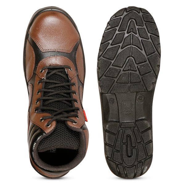 Kavacha Pure Leather Steel Toe Safety Shoe S35 PU Sole (Sale@349)
