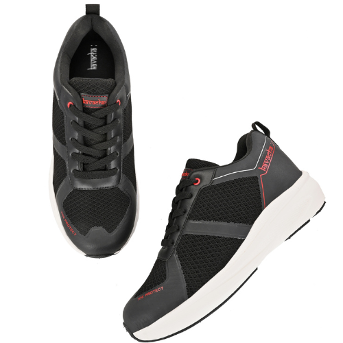 Kavacha Steel Toe Safety Shoe Air S250 with Mesh Upper and Phylon Rubber sole and Super soft EVA insocks