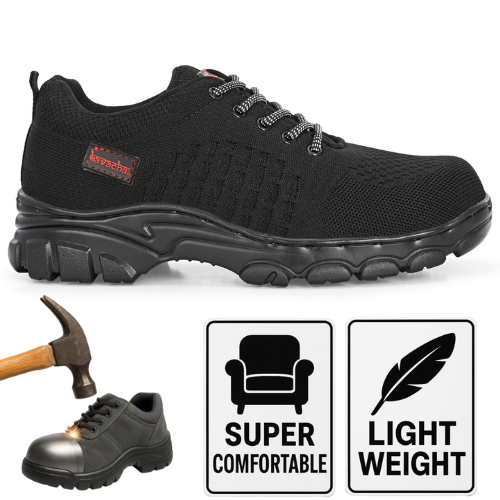 Kavacha Steel Toe Safety Shoe Air S227 with Knitted Upper and Air mix sole and memory foam comfort