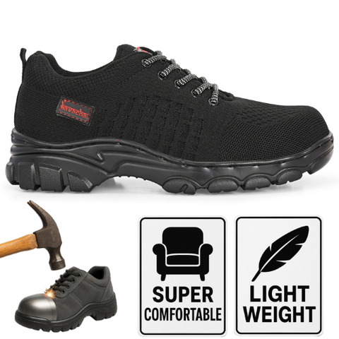 Kavacha Steel Toe Safety Shoe Air S227 with Knitted Upper and Air mix sole and memory foam comfort