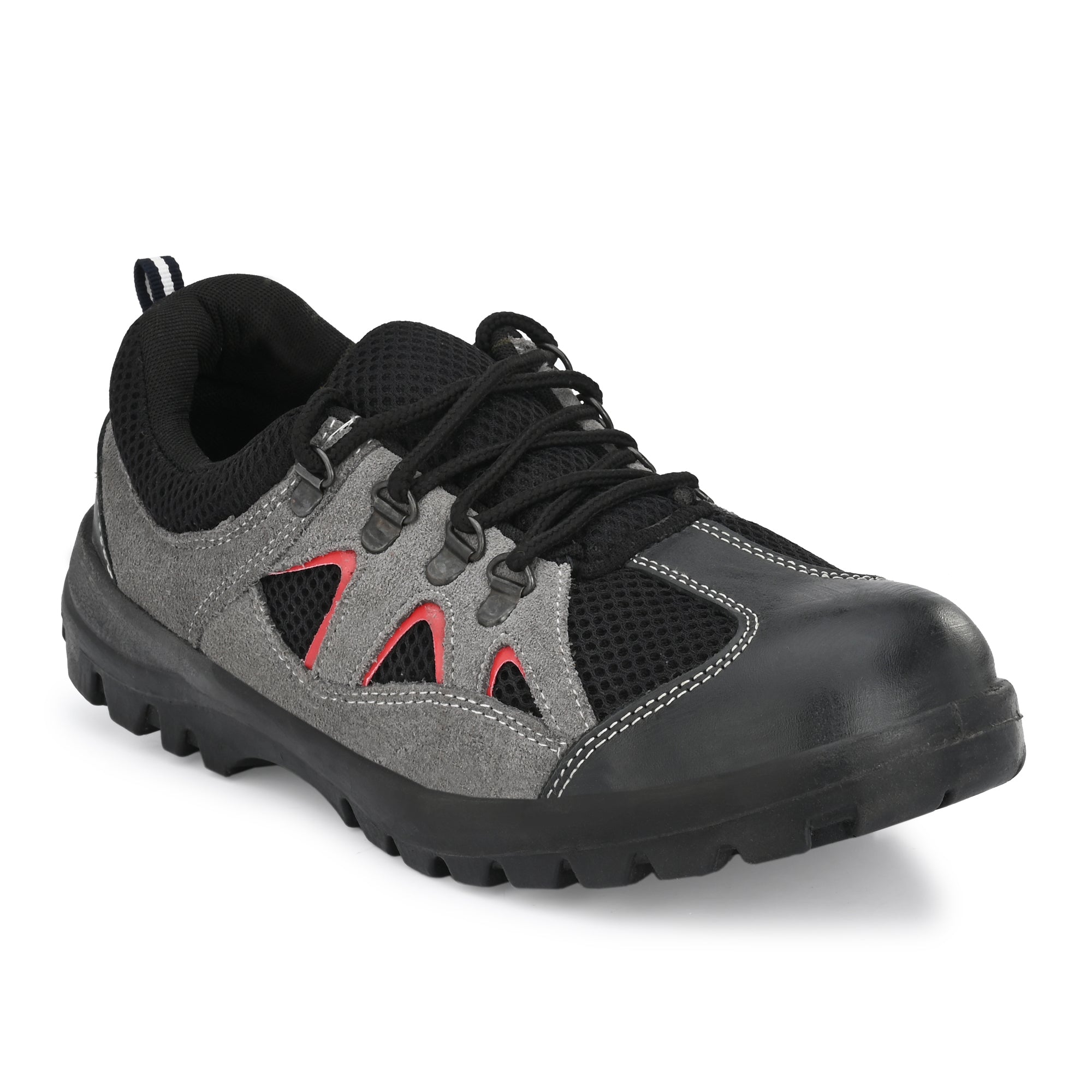 Kavacha Rhino Grey Steel Toe Genuine Leather Safety Shoe PU Sole