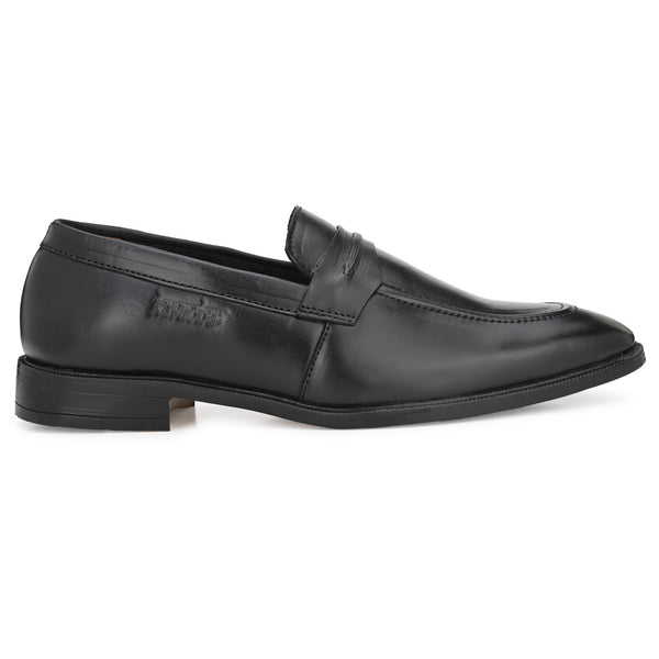 Pure Leather , Italic designed formal Shoe , S801 Slip On For Men  (Black)