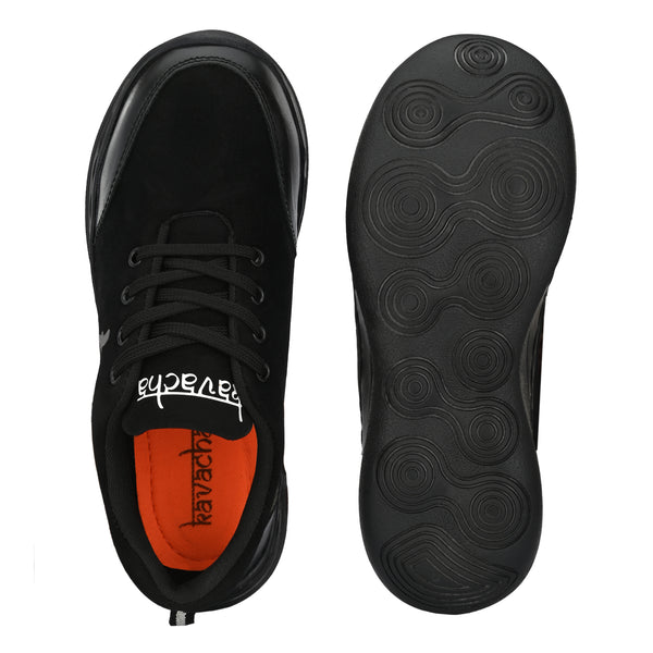 Kavacha Suede Leather Steel Toe Women's/ Ladies Safety Shoe S124 (Black)