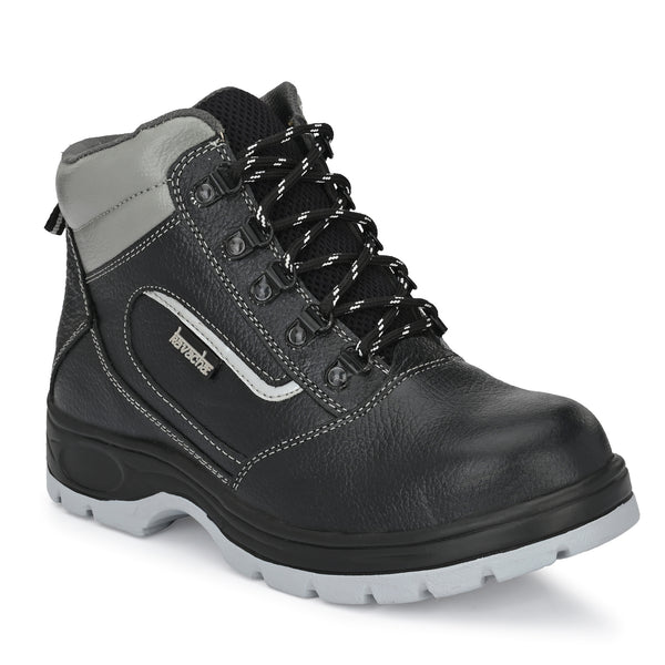 Kavacha Pure Leather Steel Toe Safety Shoes S121 with Airmix Sole
