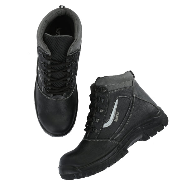 Kavacha Pure Leather Steel Toe Safety Shoe S121 PU Sole