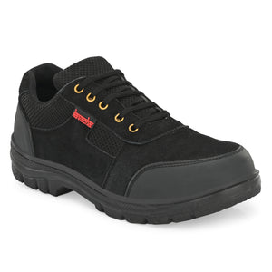 Kavacha Suede Leather Steel Toe Safety Shoe S116 PVC Sole (Sale@349)
