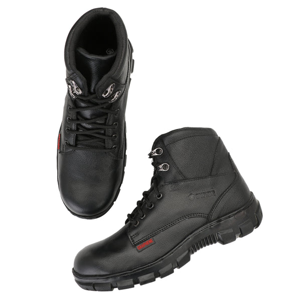Graphene Pure Leather Steel Toe Safety Shoe R 504 with Airmix Sole