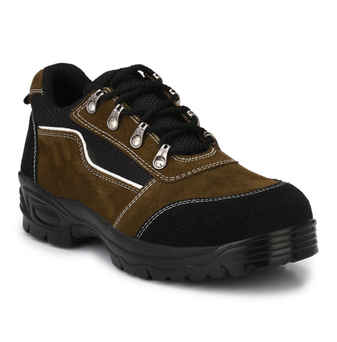 Kavacha Suede Leather Steel Toe Safety Shoe S 501 PU Sole