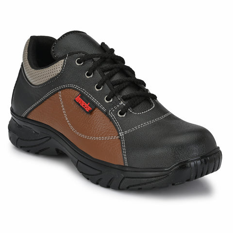 Kavacha S71 Steel Toe Leather Safety Shoe PVC Sole (Sale@349)