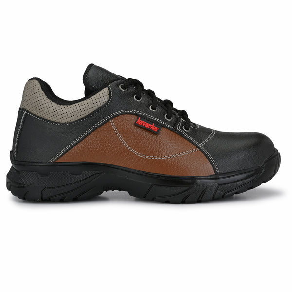 Kavacha S71 Steel Toe Leather Safety Shoe PVC Sole (Sale@349)
