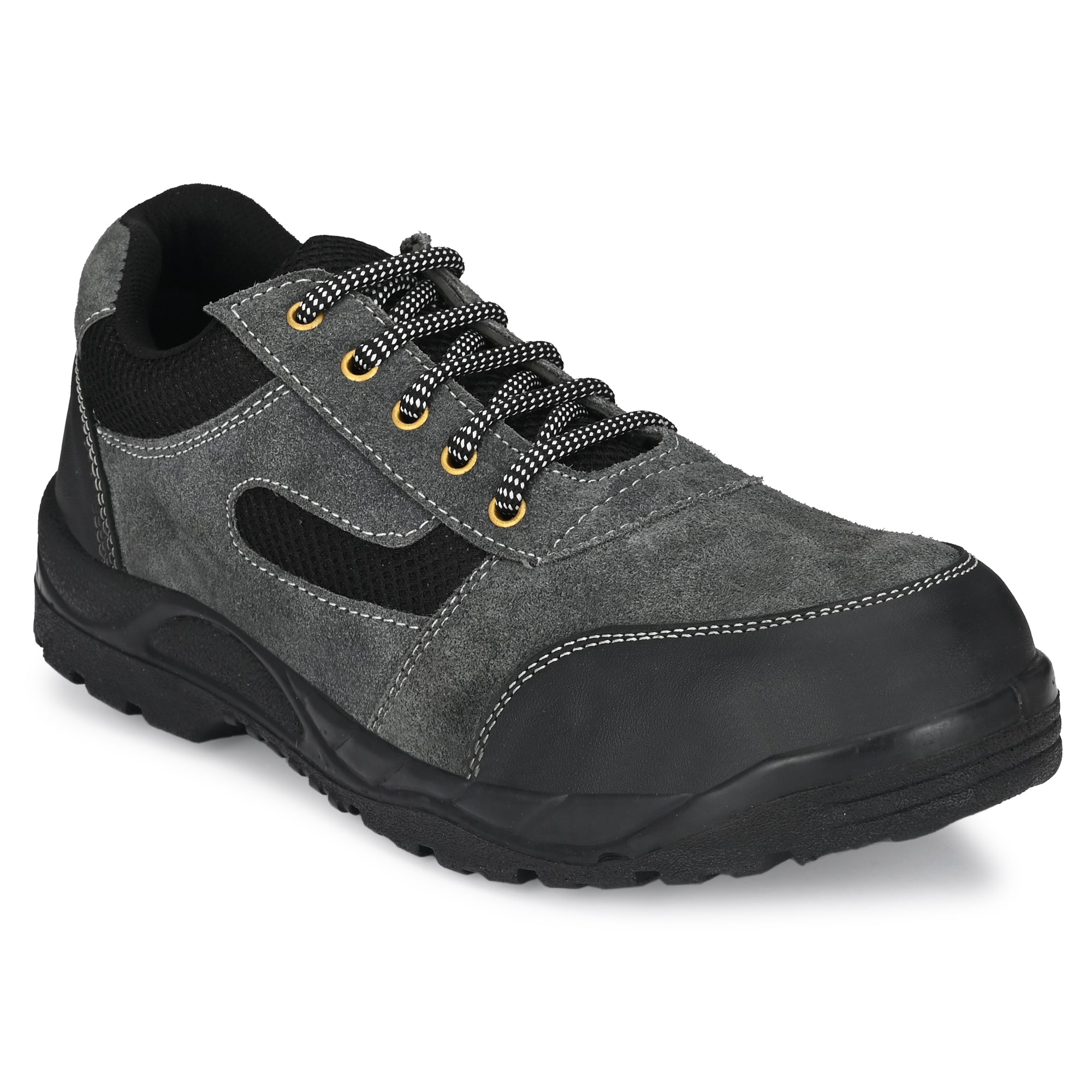 Kavacha Panther Grey Suede Leather Steel Toe Safety Shoe PU Sole