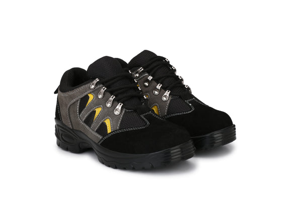Kavacha Leather Steel Toe Safety Shoe 503 PVC sole (Sale@349)